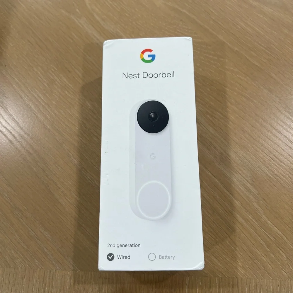 NEW Google Nest Doorbell - (Wired, 2nd Gen) - Wired Video Doorbell Camera Snow